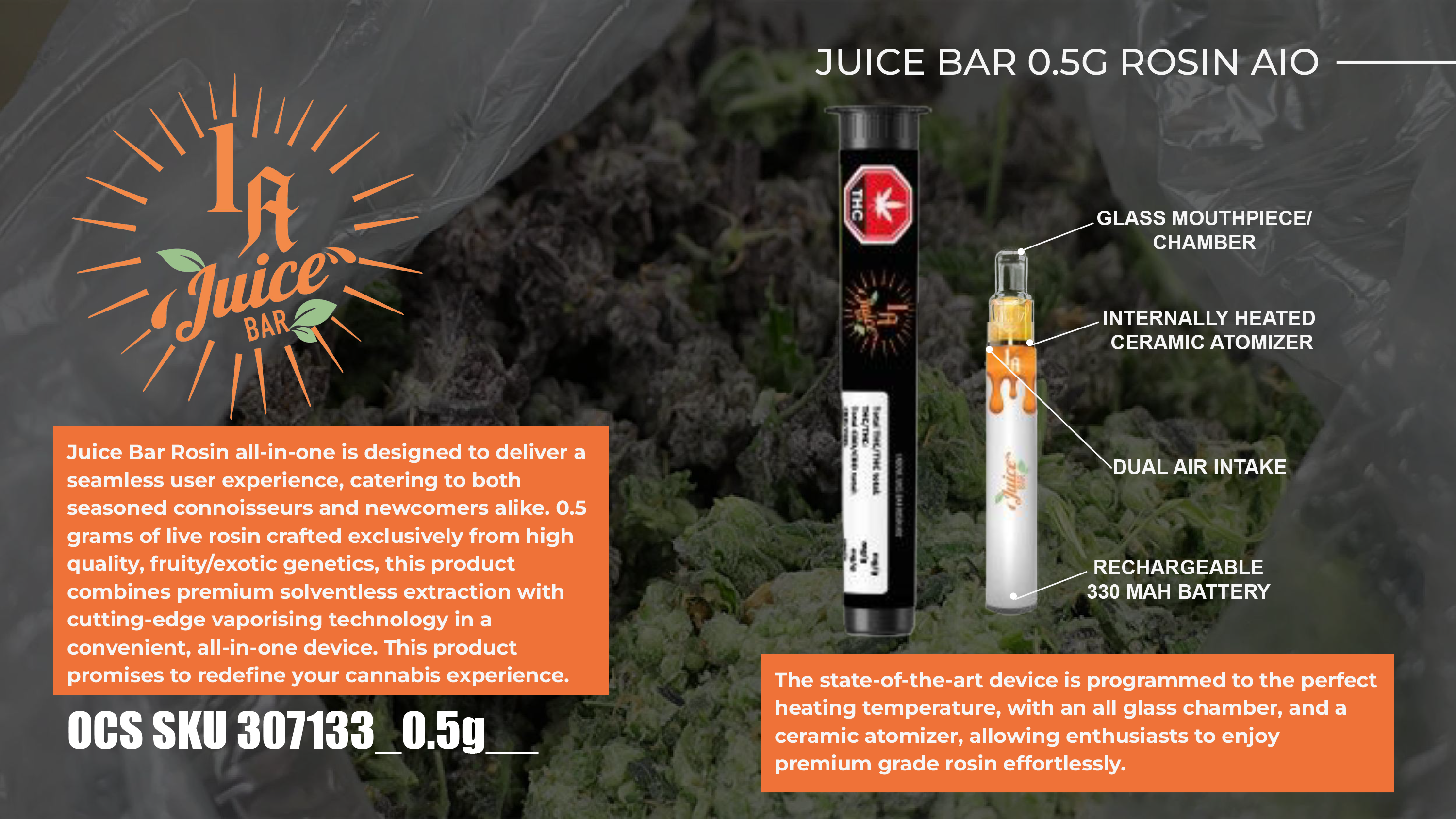 Juice Bar 0.5G Rosin AIO
